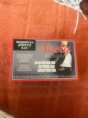Magnetic Poetry Kit - Nasty Woman (Red/White)